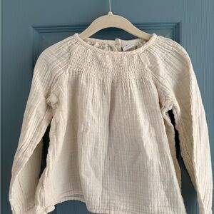 Baby GAP Cream Blouse Toddler Girls 4t